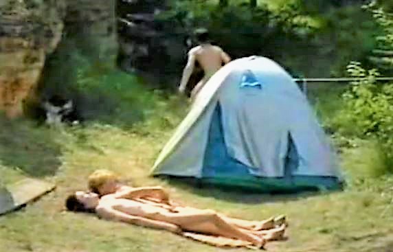 4 twinks camping have a jerk fest